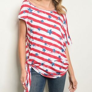 LAST 1 - REDUCED! Cherish Stars and Stripes Top